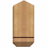 36"W x 09"H x 5 1/2"D x 5 1/2"F, 06/12 Pitch, Bellingham Smooth Timber Gable Bracket, Western Red Cedar