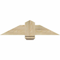 36"W x 09"H x 06"D x 6"F, 06/12 Pitch, Eugene Rough Sawn Timber Gable Bracket, Douglas Fir