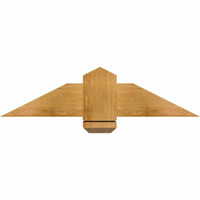 36"W x 09"H x 06"D x 6"F, 06/12 Pitch, Eugene Rough Sawn Timber Gable Bracket, Western Red Cedar