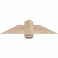 36"W x 09"H x 5 1/2"D x 5 1/2"F, 06/12 Pitch, Eugene Smooth Timber Gable Bracket, Douglas Fir