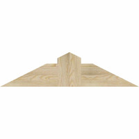 36"W x 09"H x 06"D x 6"F, 06/12 Pitch, Portland Rough Sawn Timber Gable Bracket, Douglas Fir