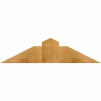 36"W x 09"H x 06"D x 6"F, 06/12 Pitch, Portland Rough Sawn Timber Gable Bracket, Western Red Cedar