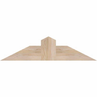 36"W x 09"H x 5 1/2"D x 5 1/2"F, 06/12 Pitch, Portland Smooth Timber Gable Bracket, Douglas Fir