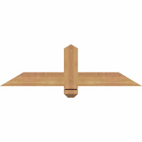 36"W x 10"H x 3 1/2"D x 3 1/2"F, 07/12 Pitch, Eugene Smooth Timber Gable Bracket, Western Red Cedar