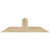 36"W x 10"H x 04"D x 4"F, 07/12 Pitch, Portland Rough Sawn Timber Gable Bracket, Douglas Fir