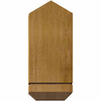 36"W x 10"H x 04"D x 6"F, 07/12 Pitch, Bellingham Rough Sawn Timber Gable Bracket, Western Red Cedar