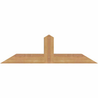 36"W x 10"H x 3 1/2"D x 3 1/2"F, 07/12 Pitch, Portland Smooth Timber Gable Bracket, Western Red Cedar