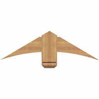 36"W x 10"H x 3 1/2"D x 5 1/2"F, 07/12 Pitch, Bellingham Smooth Timber Gable Bracket, Western Red Cedar