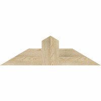 36"W x 10"H x 04"D x 6"F, 07/12 Pitch, Portland Rough Sawn Timber Gable Bracket, Douglas Fir