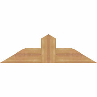 36"W x 10"H x 3 1/2"D x 5 1/2"F, 07/12 Pitch, Portland Smooth Timber Gable Bracket, Western Red Cedar