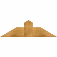 36"W x 10"H x 04"D x 6"F, 07/12 Pitch, Portland Rough Sawn Timber Gable Bracket, Western Red Cedar