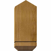36"W x 10"H x 06"D x 6"F, 07/12 Pitch, Bellingham Rough Sawn Timber Gable Bracket, Western Red Cedar