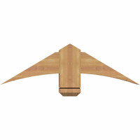 36"W x 10"H x 5 1/2"D x 5 1/2"F, 07/12 Pitch, Bellingham Smooth Timber Gable Bracket, Western Red Cedar