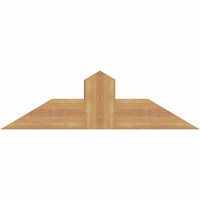 36"W x 10"H x 5 1/2"D x 5 1/2"F, 07/12 Pitch, Portland Smooth Timber Gable Bracket, Western Red Cedar