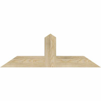 36"W x 12"H x 04"D x 4"F, 08/12 Pitch, Portland Rough Sawn Timber Gable Bracket, Douglas Fir