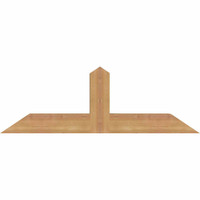 36"W x 12"H x 3 1/2"D x 3 1/2"F, 08/12 Pitch, Portland Smooth Timber Gable Bracket, Western Red Cedar