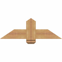 36"W x 12"H x 3 1/2"D x 5 1/2"F, 08/12 Pitch, Eugene Smooth Timber Gable Bracket, Western Red Cedar