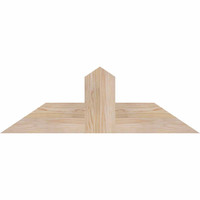 36"W x 12"H x 3 1/2"D x 5 1/2"F, 08/12 Pitch, Portland Smooth Timber Gable Bracket, Douglas Fir