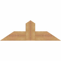 36"W x 12"H x 3 1/2"D x 5 1/2"F, 08/12 Pitch, Portland Smooth Timber Gable Bracket, Western Red Cedar