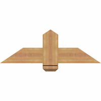 36"W x 12"H x 5 1/2"D x 5 1/2"F, 08/12 Pitch, Eugene Smooth Timber Gable Bracket, Western Red Cedar