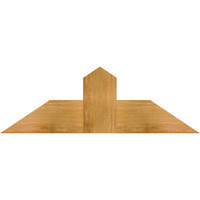 36"W x 12"H x 06"D x 6"F, 08/12 Pitch, Portland Rough Sawn Timber Gable Bracket, Western Red Cedar