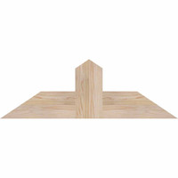 36"W x 12"H x 5 1/2"D x 5 1/2"F, 08/12 Pitch, Portland Smooth Timber Gable Bracket, Douglas Fir