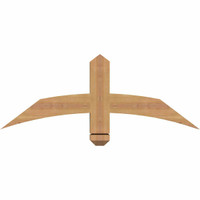 36"W x 13"H x 3 1/2"D x 3 1/2"F, 09/12 Pitch, Bellingham Smooth Timber Gable Bracket, Western Red Cedar