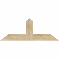 36"W x 13"H x 04"D x 4"F, 09/12 Pitch, Portland Rough Sawn Timber Gable Bracket, Douglas Fir