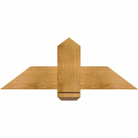 36"W x 13"H x 04"D x 6"F, 09/12 Pitch, Eugene Rough Sawn Timber Gable Bracket, Western Red Cedar