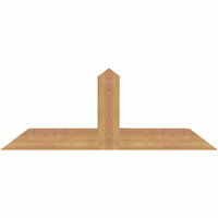 36"W x 13"H x 3 1/2"D x 3 1/2"F, 09/12 Pitch, Portland Smooth Timber Gable Bracket, Western Red Cedar