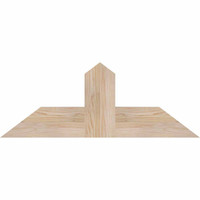 36"W x 13"H x 3 1/2"D x 5 1/2"F, 09/12 Pitch, Portland Smooth Timber Gable Bracket, Douglas Fir