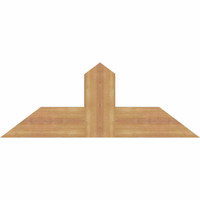36"W x 13"H x 3 1/2"D x 5 1/2"F, 09/12 Pitch, Portland Smooth Timber Gable Bracket, Western Red Cedar