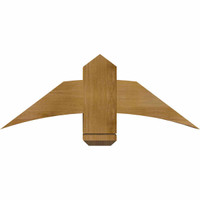 36"W x 13"H x 06"D x 6"F, 09/12 Pitch, Bellingham Rough Sawn Timber Gable Bracket, Western Red Cedar
