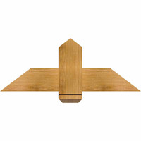36"W x 13"H x 06"D x 6"F, 09/12 Pitch, Eugene Rough Sawn Timber Gable Bracket, Western Red Cedar