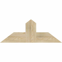 36"W x 13"H x 06"D x 6"F, 09/12 Pitch, Portland Rough Sawn Timber Gable Bracket, Douglas Fir