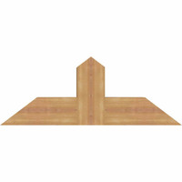36"W x 13"H x 5 1/2"D x 5 1/2"F, 09/12 Pitch, Portland Smooth Timber Gable Bracket, Western Red Cedar