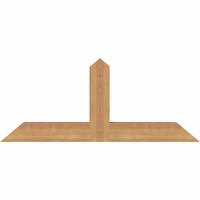 36"W x 15"H x 3 1/2"D x 3 1/2"F, 10/12 Pitch, Portland Smooth Timber Gable Bracket, Western Red Cedar