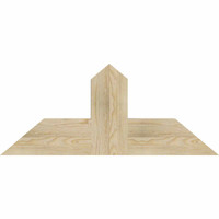 36"W x 15"H x 04"D x 6"F, 10/12 Pitch, Portland Rough Sawn Timber Gable Bracket, Douglas Fir