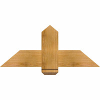 36"W x 15"H x 06"D x 6"F, 10/12 Pitch, Eugene Rough Sawn Timber Gable Bracket, Western Red Cedar