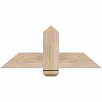36"W x 15"H x 5 1/2"D x 5 1/2"F, 10/12 Pitch, Eugene Smooth Timber Gable Bracket, Douglas Fir