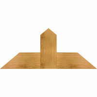 36"W x 15"H x 06"D x 6"F, 10/12 Pitch, Portland Rough Sawn Timber Gable Bracket, Western Red Cedar