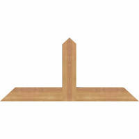 36"W x 16"H x 3 1/2"D x 3 1/2"F, 11/12 Pitch, Portland Smooth Timber Gable Bracket, Western Red Cedar