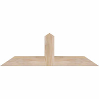 36"W x 12"H x 3 1/2"D x 3 1/2"F, 08/12 Pitch, Portland Smooth Timber Gable Bracket, Douglas Fir