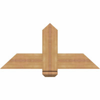 36"W x 16"H x 3 1/2"D x 5 1/2"F, 11/12 Pitch, Eugene Smooth Timber Gable Bracket, Western Red Cedar