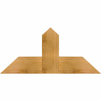 36"W x 16"H x 04"D x 6"F, 11/12 Pitch, Portland Rough Sawn Timber Gable Bracket, Western Red Cedar