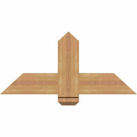 36"W x 16"H x 5 1/2"D x 5 1/2"F, 11/12 Pitch, Eugene Smooth Timber Gable Bracket, Western Red Cedar