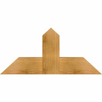 36"W x 16"H x 06"D x 6"F, 11/12 Pitch, Portland Rough Sawn Timber Gable Bracket, Western Red Cedar