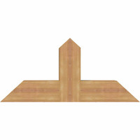 36"W x 16"H x 5 1/2"D x 5 1/2"F, 11/12 Pitch, Portland Smooth Timber Gable Bracket, Western Red Cedar