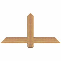 36"W x 18"H x 3 1/2"D x 3 1/2"F, 12/12 Pitch, Eugene Smooth Timber Gable Bracket, Western Red Cedar