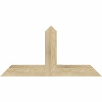 36"W x 18"H x 04"D x 4"F, 12/12 Pitch, Portland Rough Sawn Timber Gable Bracket, Douglas Fir